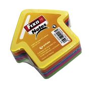 BLOC 250 NOTAS ADHESIVAS PUNTA 76X76MM FIXO COLORES NEON