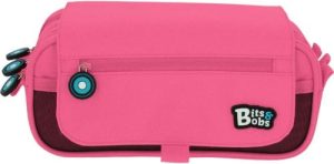 PORTATODO TRIPLE SOLAPA BITS &BOBS ROSA 23X10X10 CM