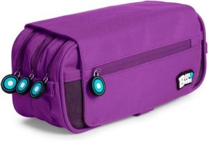 PORTATODO TRIPLE SOLAPA BITS &BOBS VIOLETA 23X10X10 CM