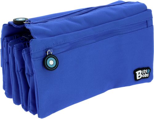 PORTATODO CUADRUPLE PLANO BITS &BOBS AZUL 23X12 CM