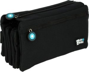 PORTATODO CUADRUPLE PLANO BITS &BOBS COLOR NEGRO 23X12 CM