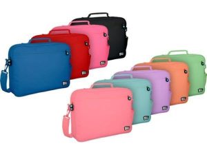 BANDOLERA BITS &BOBS COLOR AZUL CLARO 38X28X6 CM.