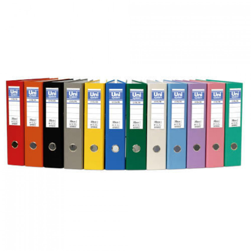 ARCHIVADOR Fº PALANCA 65MM CARTON FORRADO PLASTICO NARANJA