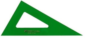 CARTABON SERIE TECNICA 28CM METACRILATO VERDE SIN GRADUAR