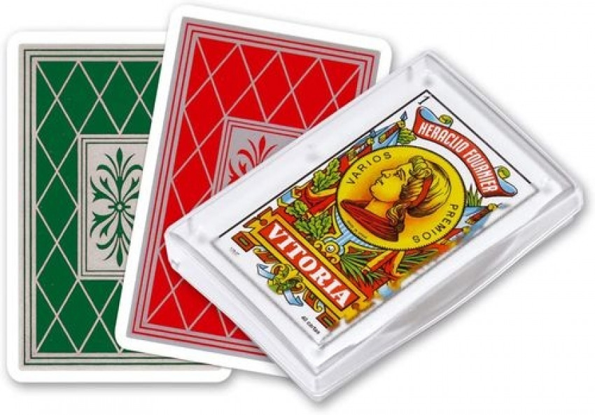 Baraja cartas española nº27 estuche de plastico 50 cartas