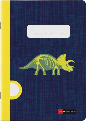 CUADERNO GRAPA A5 48H LIS 90G RAPTOR FOSSIL 148x210mm