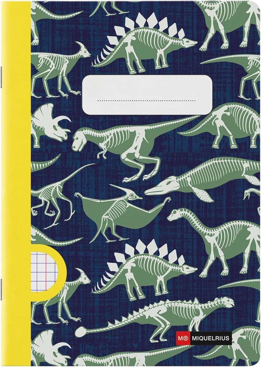 CUADERNO GRAPA A5 48H CLA 90G DINOS FOSSIL 148x210mm