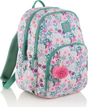 MOCHILA TRIPLE OSLO RECICL MAGICUNICORN 410x290x140mm