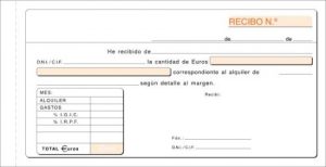 PAQ/10 TALONARIO RECIBO ALQUILER DUPLICADO CON IGIC