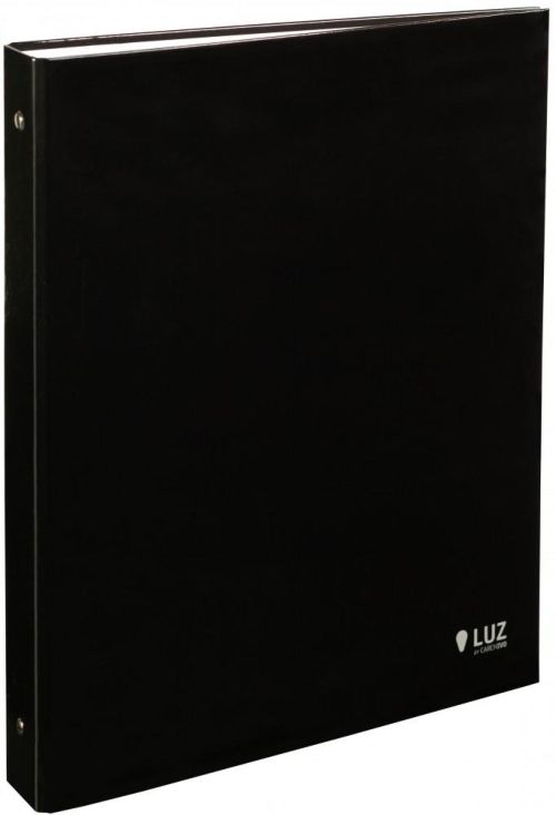 CARPETA ANILLAS 40MM A4 CARTON FORRADO LUZ NEGRO