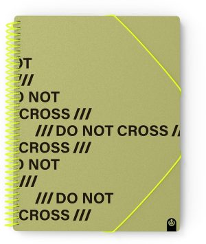 CARPETA Fº PP NOT CROSS 20 FUNDAS GREEN ARMY