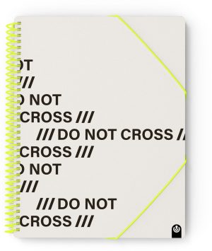 CARPETA Fº PP NOT CROSS 40 FUNDAS GRIS