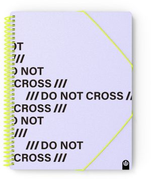 CARPETA Fº PP NOT CROSS 40 FUNDAS MALVA