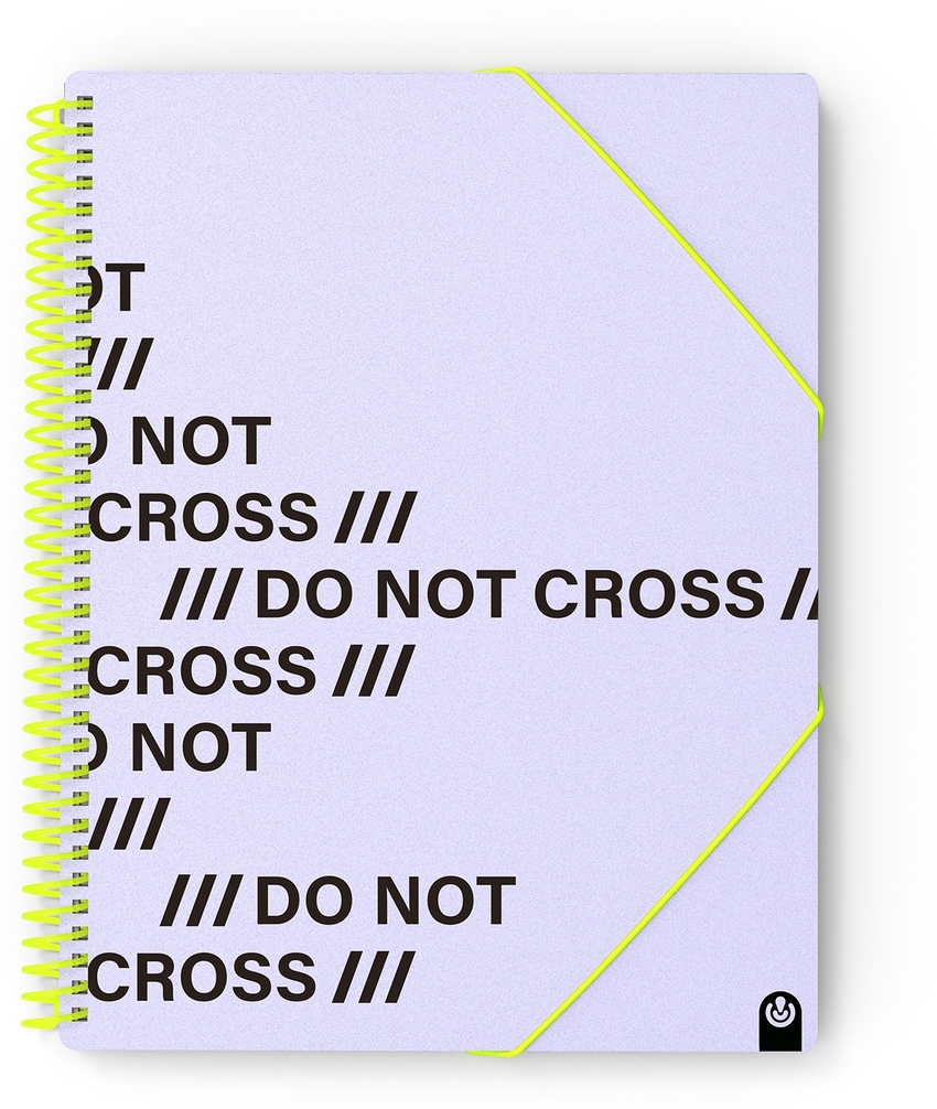 CARPETA Fº PP NOT CROSS 40 FUNDAS MALVA