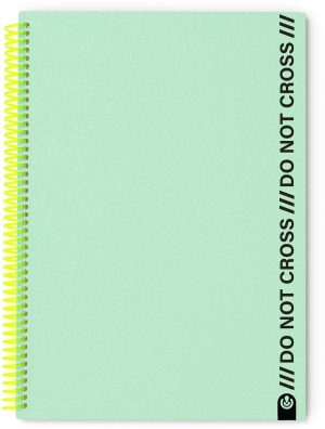 CUADERNO A4 ESPIRAL NOT CROSS 100H CUADRICULA MINT