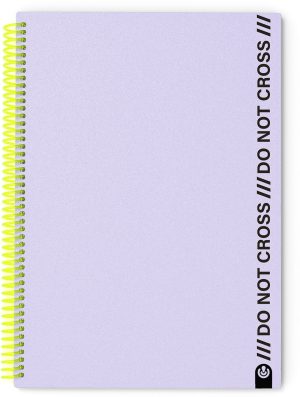 CUADERNO A4 ESPIRAL NOT CROSS 100H CUADRICULA MALVA