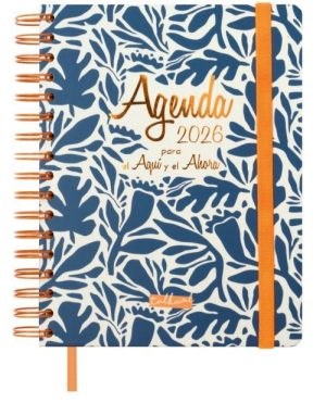 Agenda anual 2026 espiral talkual día página 15,5x21,5cm aquí