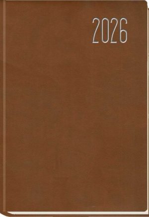 AGENDA ANUAL 2026 ZAHARA HABANA 16,5X24CM S/V POLIPIEL