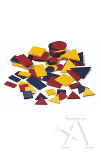 Bolsa bloques logicos de plastico 48 piezas faibo
