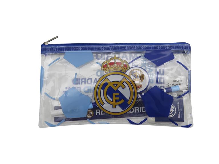 PORTATODO CON MATERIAL ESCOLAR REAL MADRID