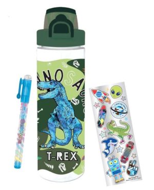 VASO DINO CON ACCESORIOS PARA COLOREAR