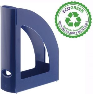 C/6 REVISTEROS PLASTICO COLOR AZUL OPACO 250X80X320MM
