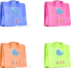 PACK 4 MALETINES CREMALLERA A4 PERSONALIZABLES LITTLE SAILO