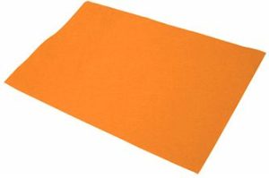 PACK/10 PLANCHAS DE FIELTRO 40X60 CM NARANJA