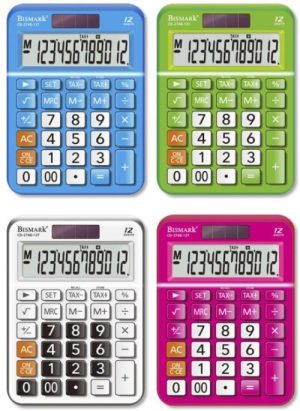 BLISTER CALCULADORA SOBREMESA GRANDE 12 DIGITOS COL.SURTIDO