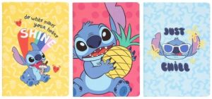 PACK 3 CUADERNOS A5 DISNEY STITCH TROPICAL