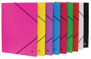 CARPETA Fº GOMAS Y SOLAPAS CARTON FORRADO COLOR ROJO