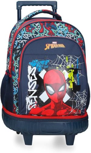 MOCHILA CON CARRO 45CM GRAFFITY OF SPIDERMAN