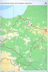Paq/50 mapas navarra fisico mudos