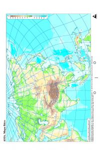 Paq/50 mapas asia fisico mudos