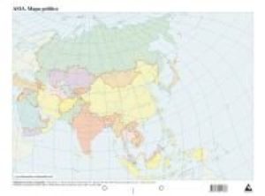 Paq/50 mapas asia politico mudos
