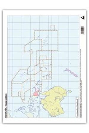 Paq/50 mapas oceania politico mudos