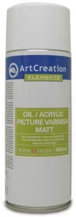 Barniz en spray mate 400ml para oleo y acrilico Artcreation
