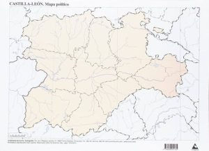 Paq/50 mapas castilla-leon politico mudos