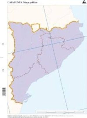Paq/50 mapas catalunya politico mudos