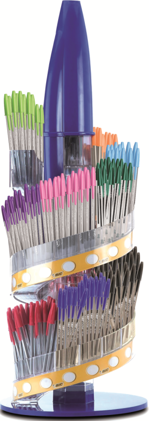 Expositor boligrafos bic cristal family II modelos surtidos