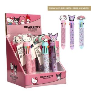 EXP 16 BOLIGRAFO 10 COLORES HELLO KITTY SURTIDOS