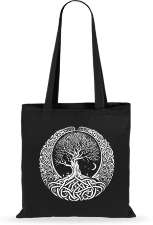 BOLSA ARBOL DE LA VIDA NEGRO