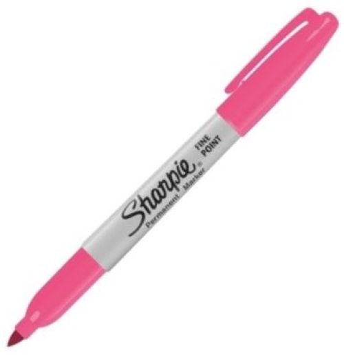 C/12 ROTULADOR SHARPIE PUNTA FINA FUCSIA PERMANENTE