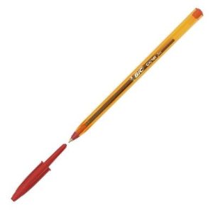 C/50 boligrafo bic cristal fine rojo
