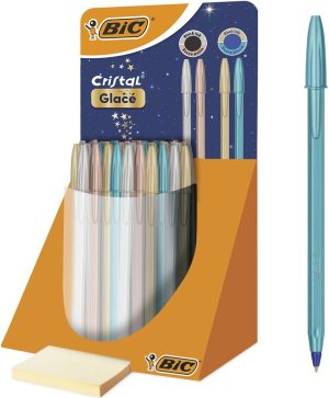 Exp 40 bolígrafo bic cristal glace colores metálicos surtidos