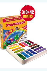 CAJA 352 CERAS PLASTIDECOR BIC COLORES SURTIDOS