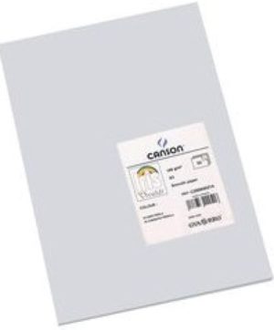 Paq 25 cartulinas iris 50x65 cm. color gris perla 185 g.