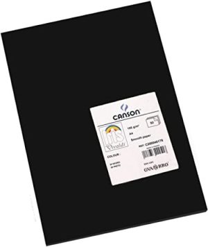 Paq 25 cartulinas iris 50x65 cm. color negro 185 g.