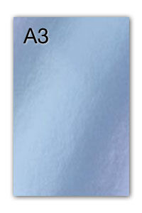 PAQ/50 CARTULINAS IRIS A3 280G. PLATA METALIZADA