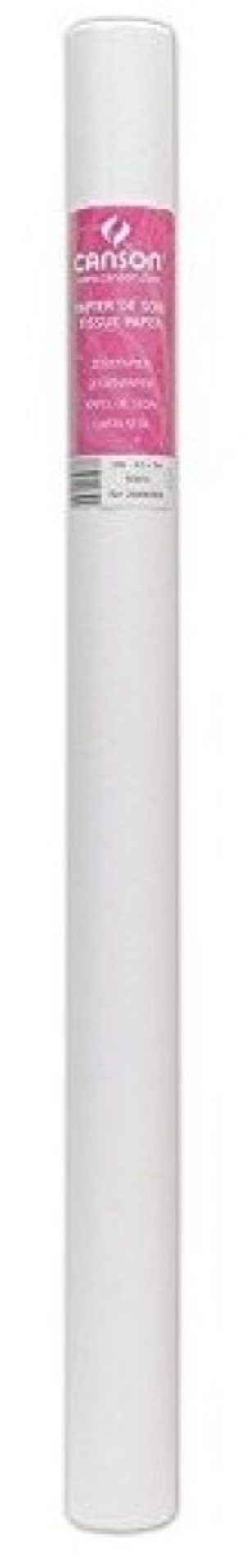 ROLLO PAPEL SEDA 50X500CM 20G BLANCO CANSON